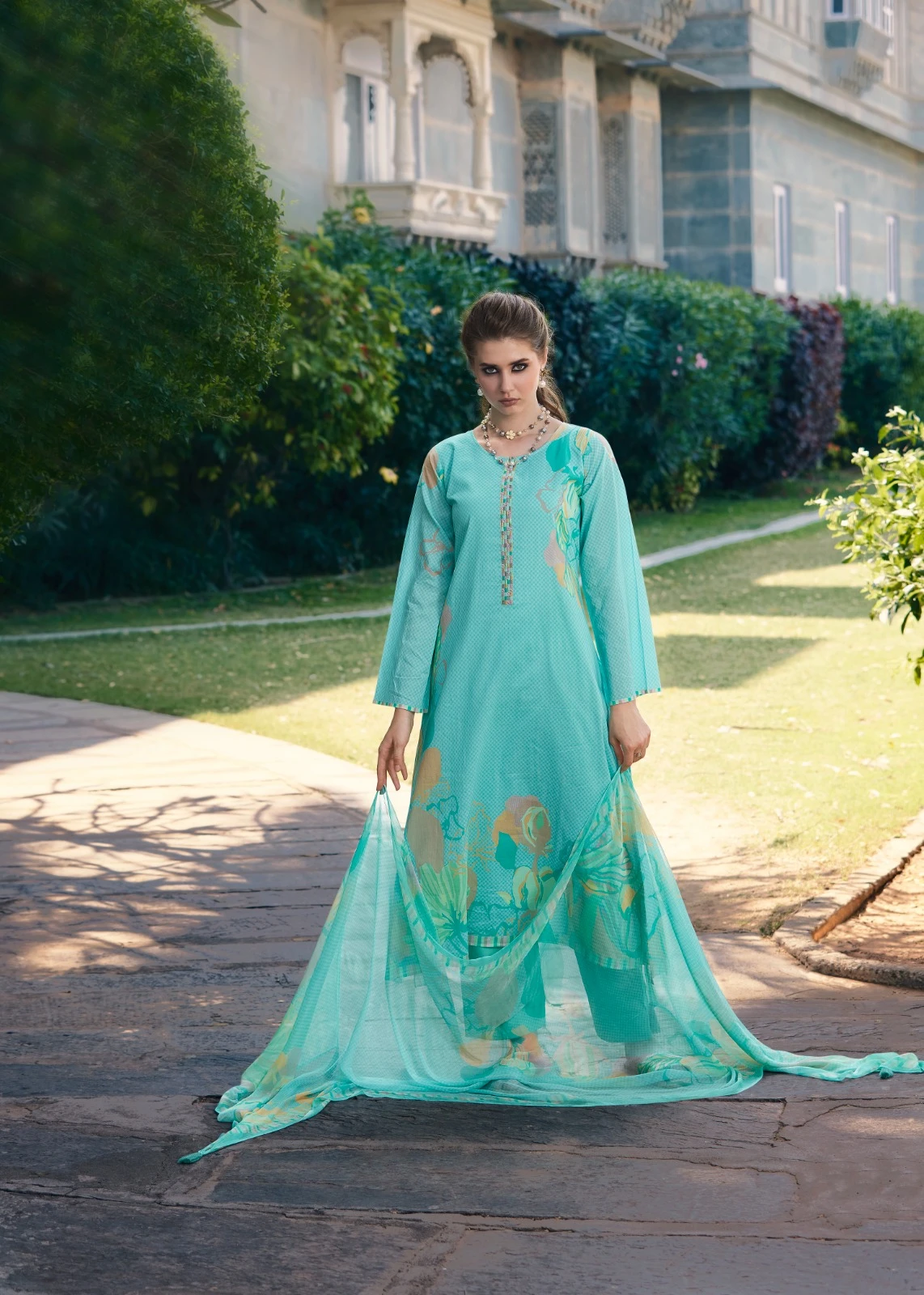 Prm Trendz Summer Cover Story Pure Lawn Cotton Wholesale Fancy Salwar Suit Catalog — Wholesale Salwar Suits, MPA wholesale from Surat - Gallery Image 5